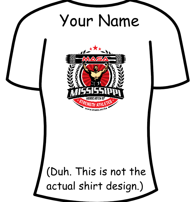 Strongman Smackdown 2 – Your name added to your shirt